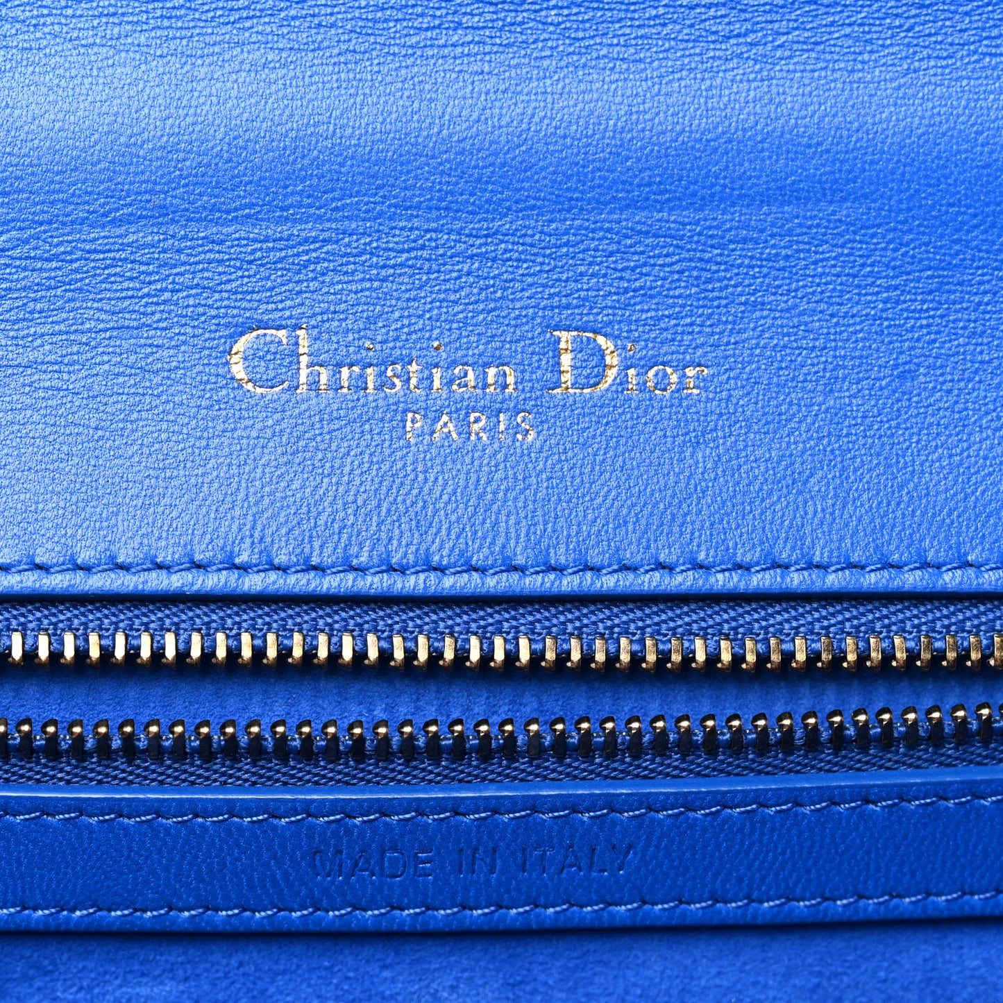 Lambskin Studded Medium Diorama Flap Bag Blue