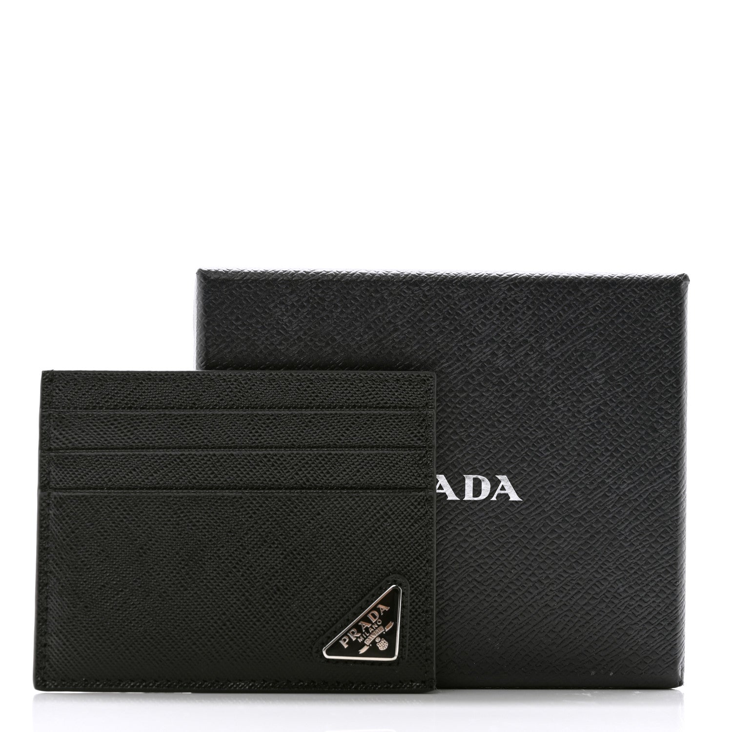 Prada Saffiano Card Case Black 7 of 7