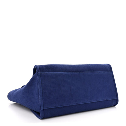 Chanel Mixed Fibers Medium Deauville Tote Blue 4 of 12