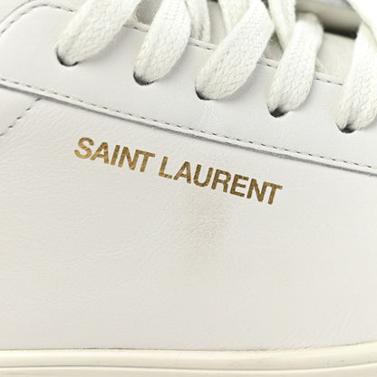 Saint Laurent Calfskin Pony Hair Leopard Print Andy Low Top Sneakers 41 White 12 of 12