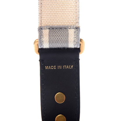 Christian Dior Canvas Embroidered Adjustable Shoulder Strap Grey 4 of 6