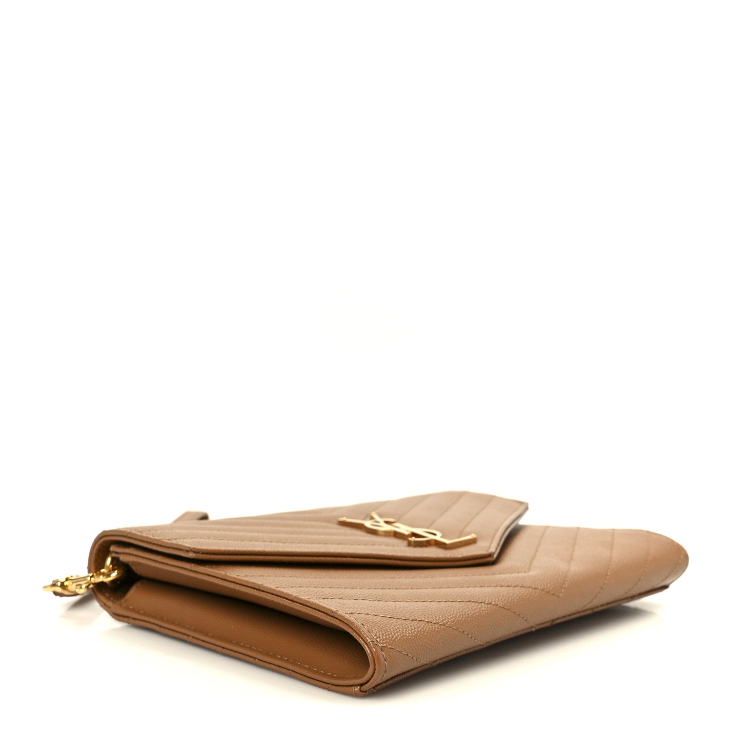 Saint Laurent Grain De Poudre Matelasse Chevron Monogram Cassandre