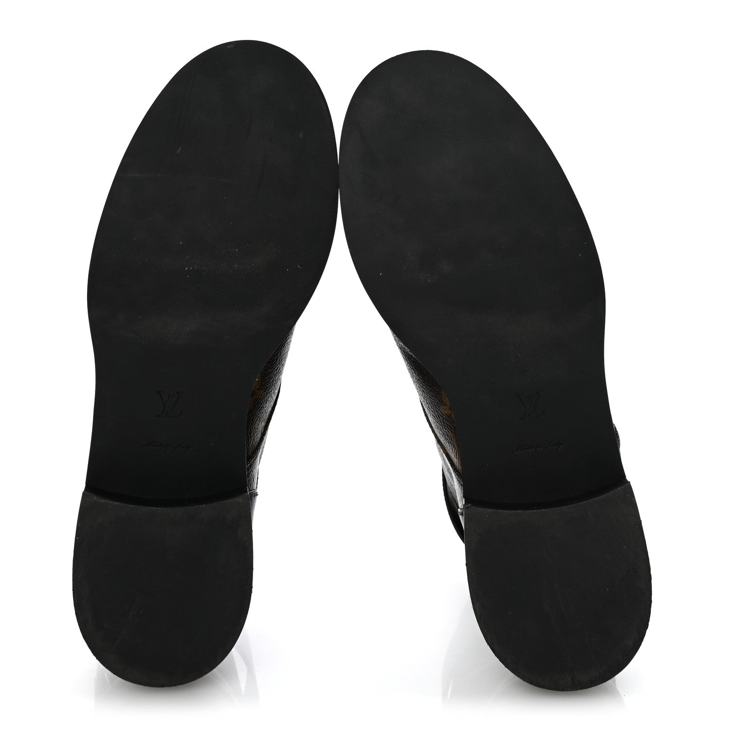 Louis Vuitton Calfskin Monogram Wonderland Flat Ranger Boots 41 Black 6 of 11
