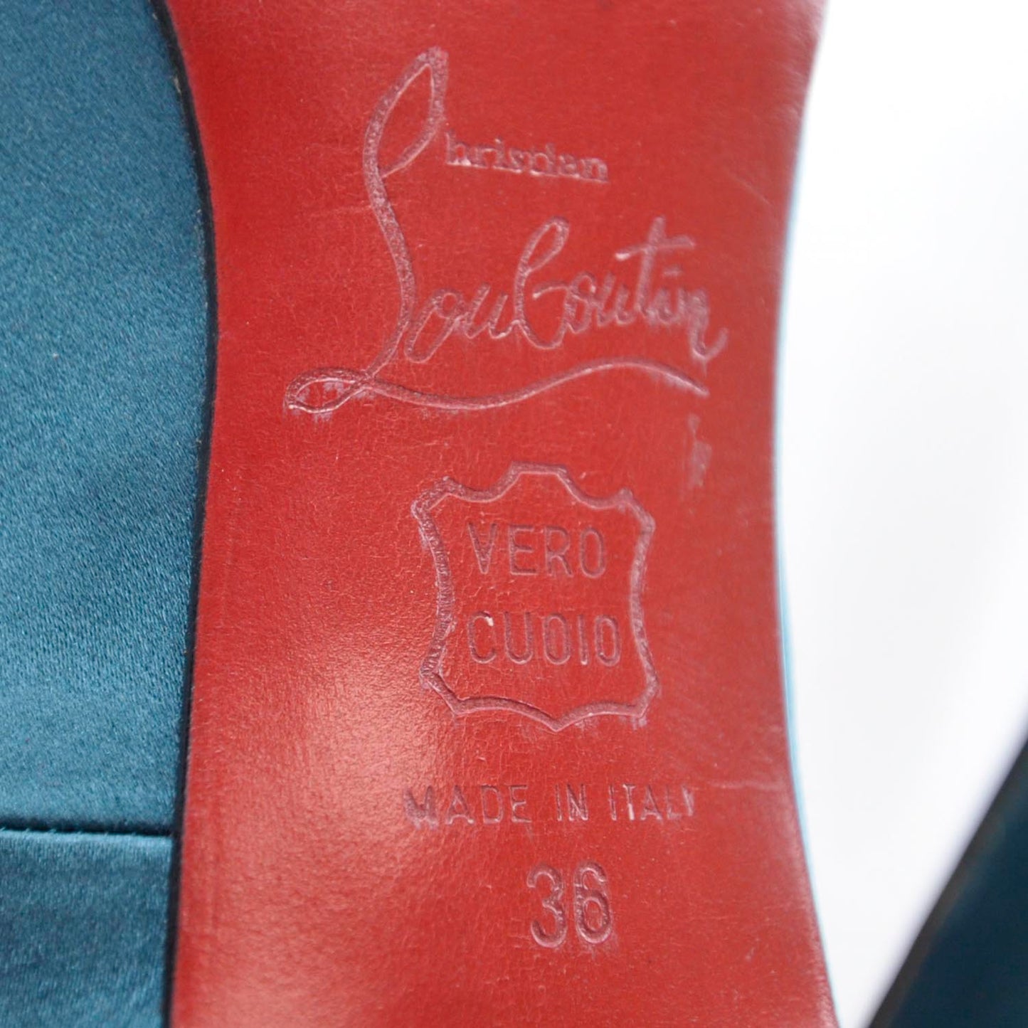 Satin Pigalle 85 Pumps 36 Teal