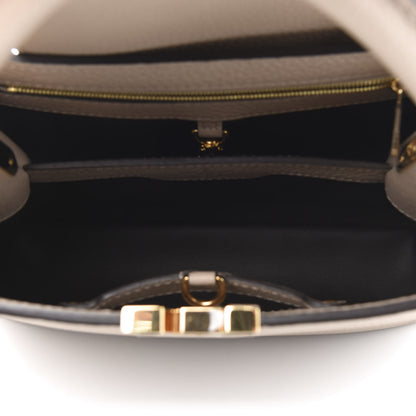 Louis Vuitton Taurillon Capucines BB Galet 5 of 11