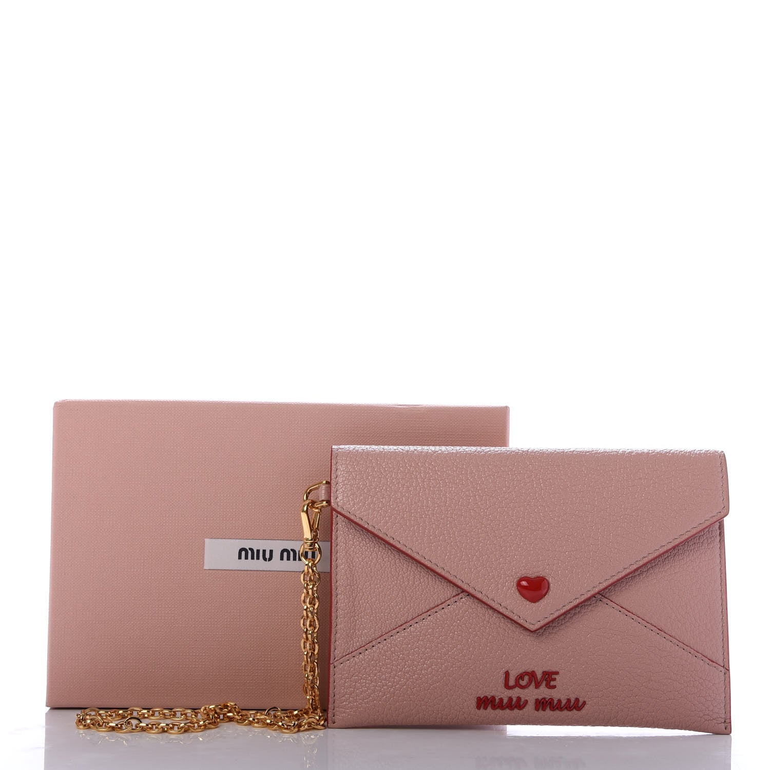 Miu Miu Goatskin Madras Love Wristlet Pouch Orchidea 8 of 8