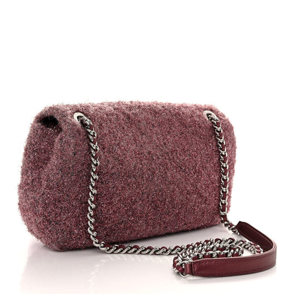Chanel Lurex Knit Medium Pluto Glitter Flap Pink 3 of 16