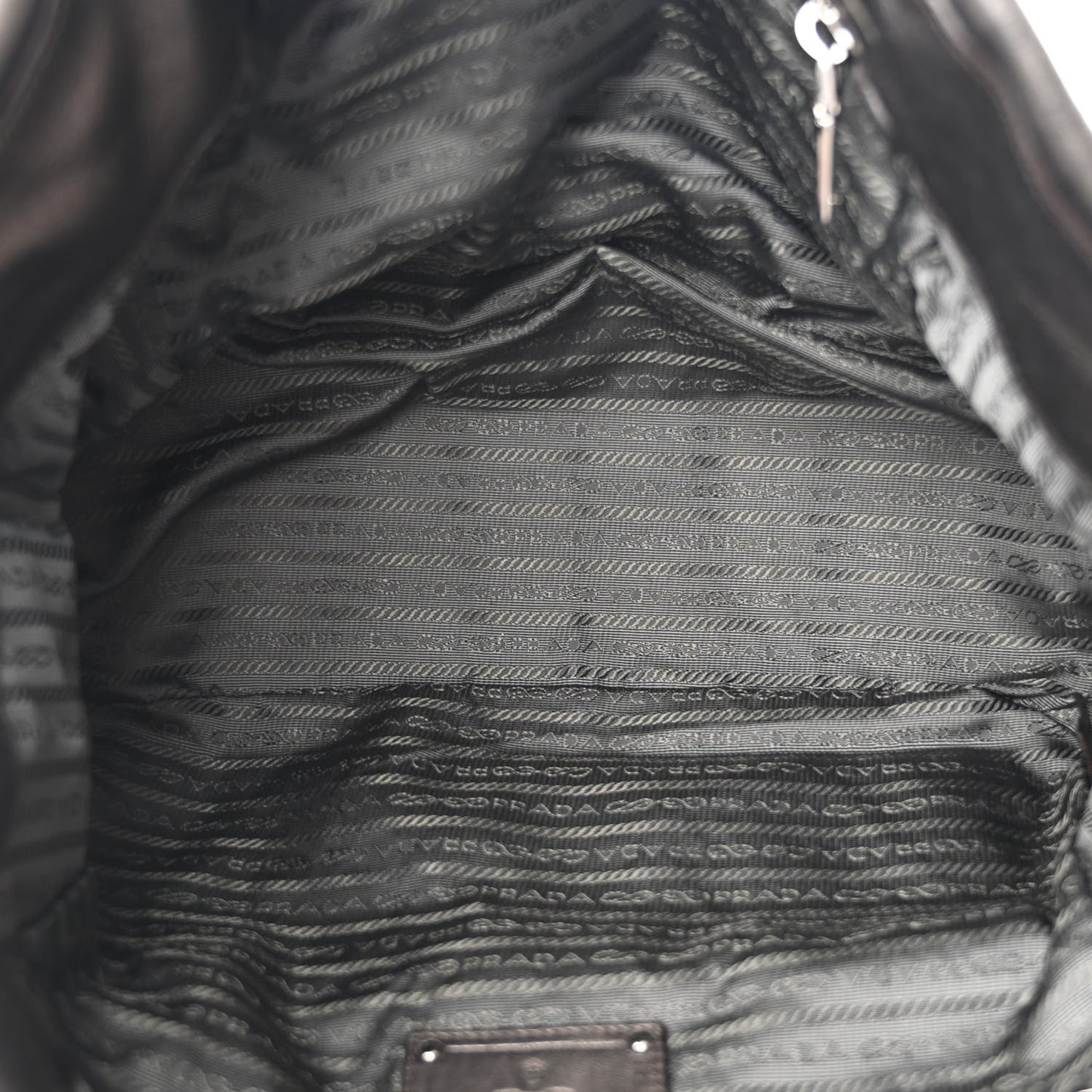 Metallic Nappa Tessuto Nylon Mordore Stripes Tote Ardesia Mord