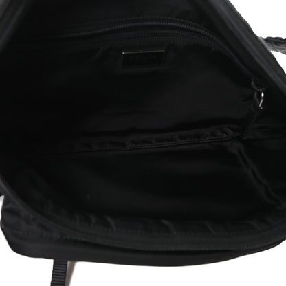 Prada Tessuto Nylon Double Pocket Belt Bag Black 5 of 10