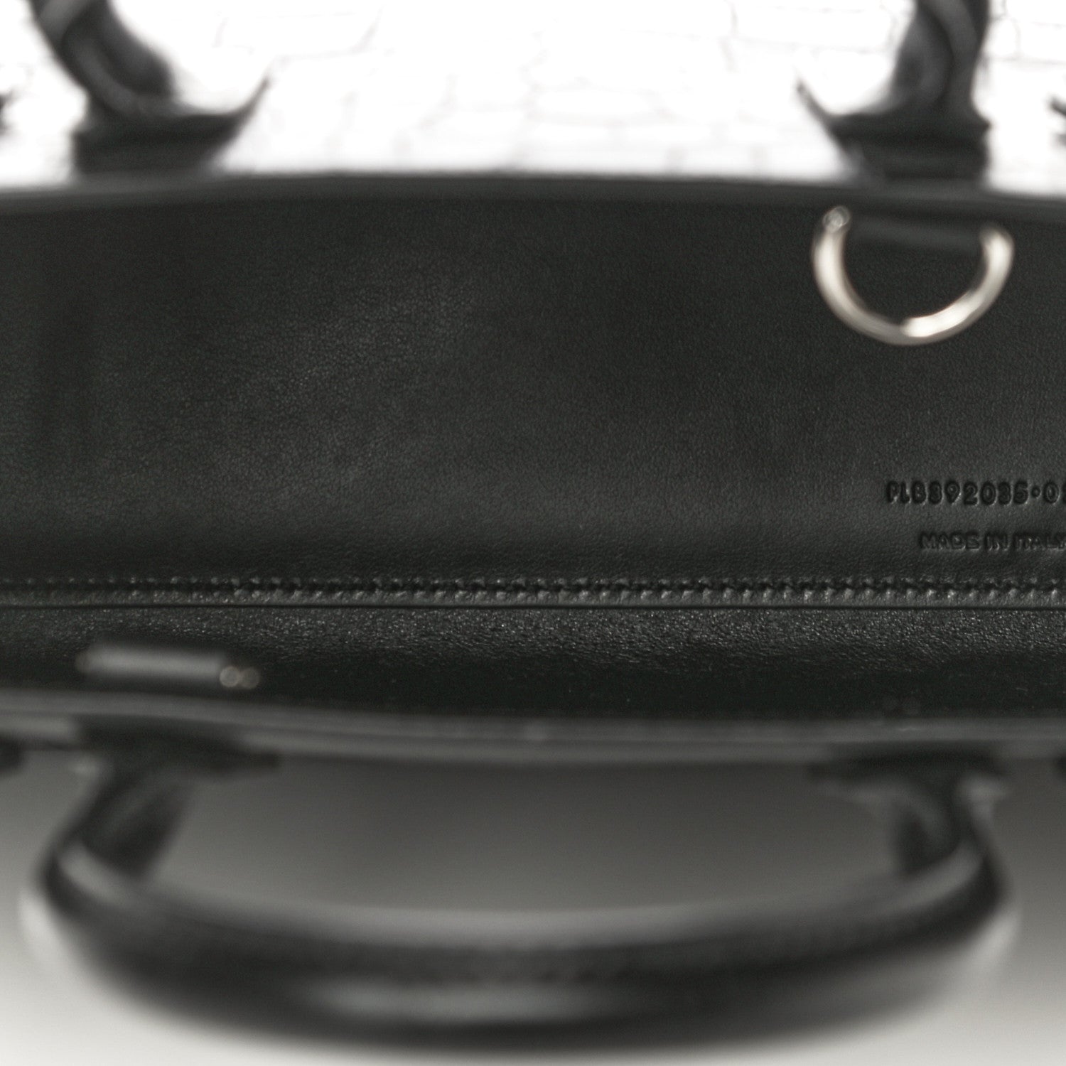 Saint Laurent Calfskin Crocodile Embossed Nano Sac De Jour Black 7 of 10