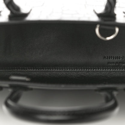 Saint Laurent Calfskin Crocodile Embossed Nano Sac De Jour Black 7 of 10