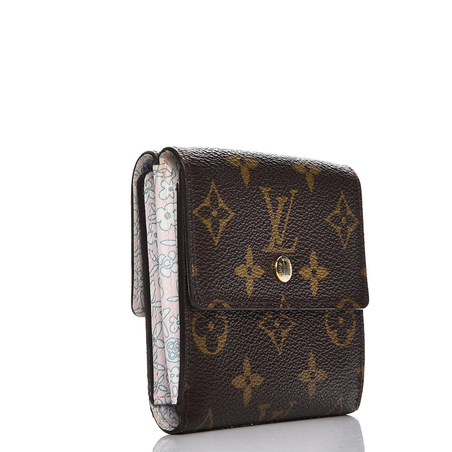 Monogram Fleuri Elise Wallet Rose