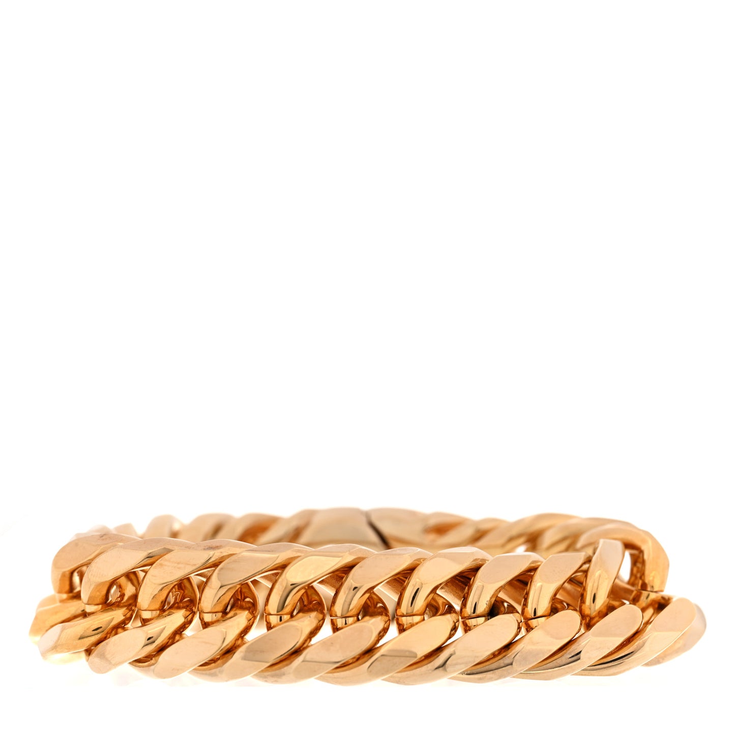 Metal 19MM Interlocking G Chain Bracelet M Gold