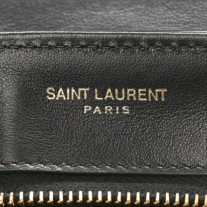 Saint Laurent Calfskin Y Quilted Monogram Toy Loulou Crossbody Bag Black 6 of 11