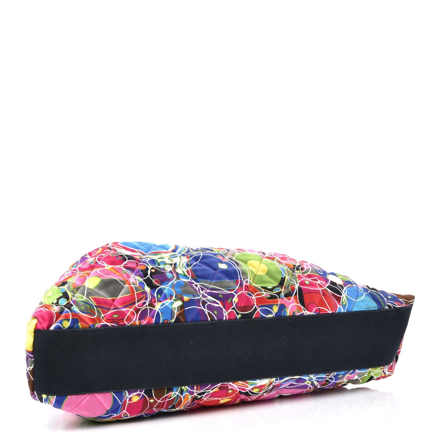 Satin Quilted Large Kaleidoscope Tote Multicolor