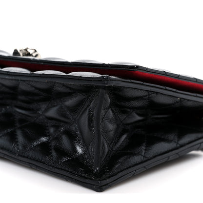 Alexander McQueen Calfskin Quilted Medium Skull Chain Crossbody Bag Black 10 of 10