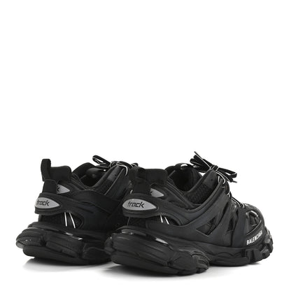 Balenciaga Mesh Nubuck Effect Fabric LED Womens Track Sneakers 39 Black 5 of 9