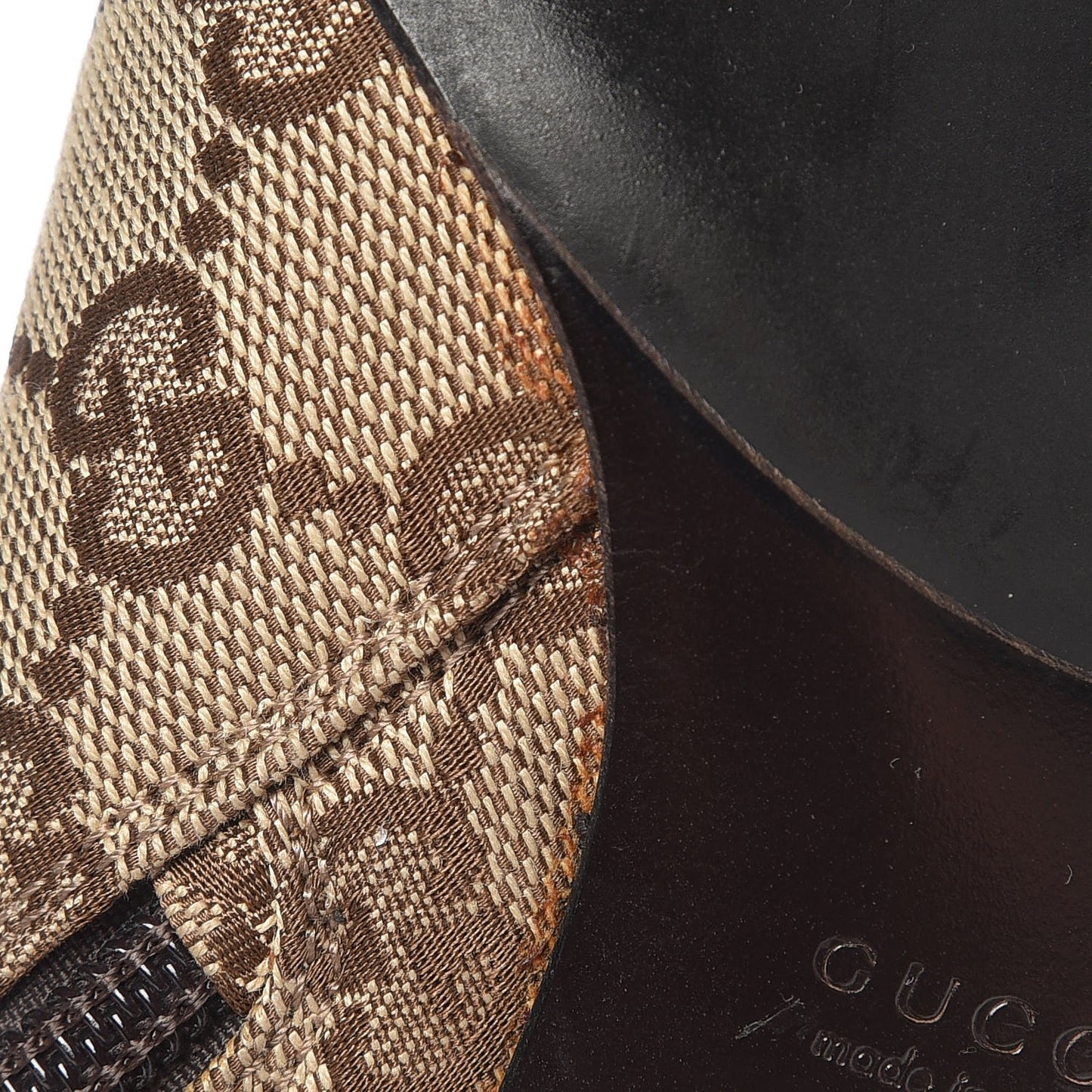 Monogram D Ring Tall Boots 8 Brown