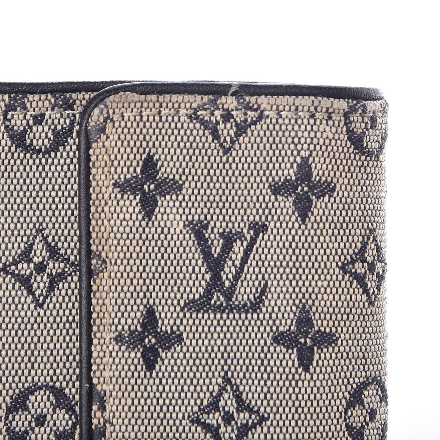 Mini Monogram Compact Wallet Blue