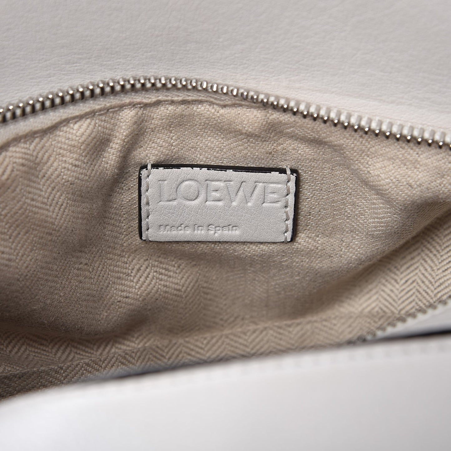 Calfskin Small Puzzle Bag White