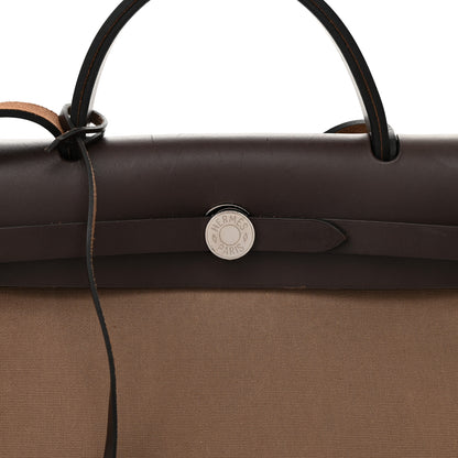 Hermes Vache Hunter Toile Herbag Zip 31 PM Etoupe Ebene 8 of 12