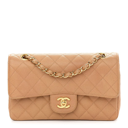 Chanel Caviar Quilted Small Double Flap Beige 1 of 9