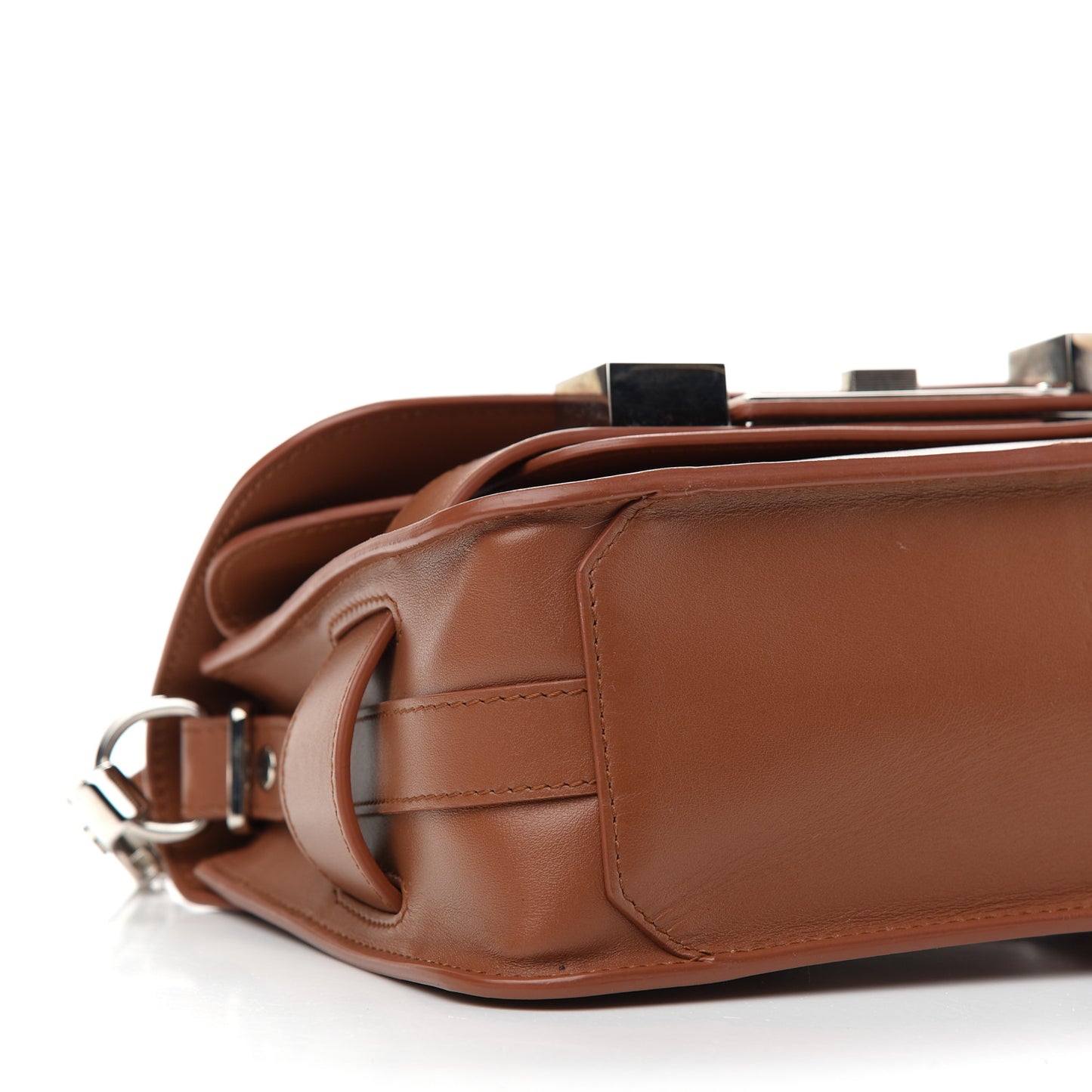Smooth Calfskin Mini PS11 Classic Shoulder Bag Caramel