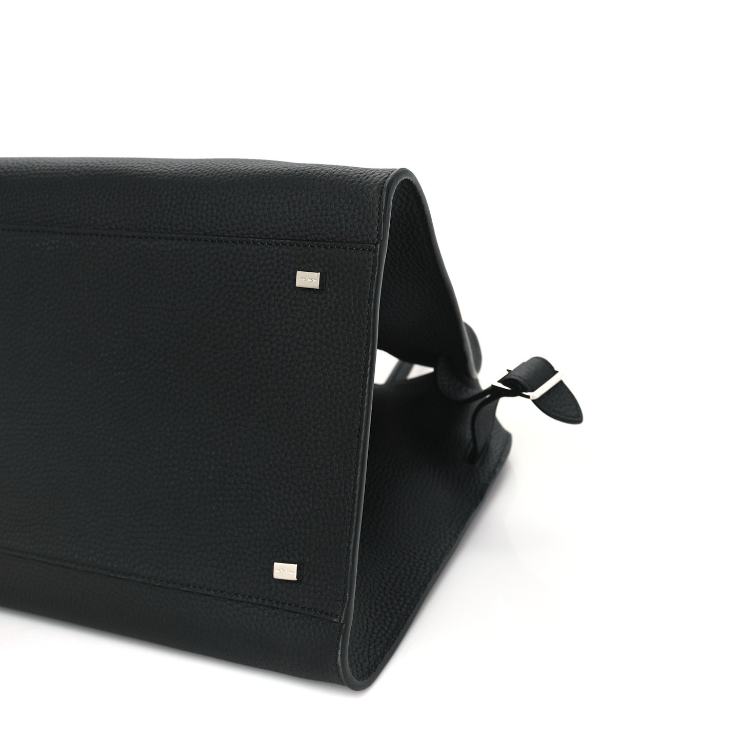 Matte Grained Calfskin Soft Margaux 15 Black