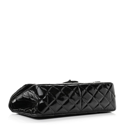 Chanel Distressed Patent Quilted 2.55 Reissue 227 Flap Black 4 of 13