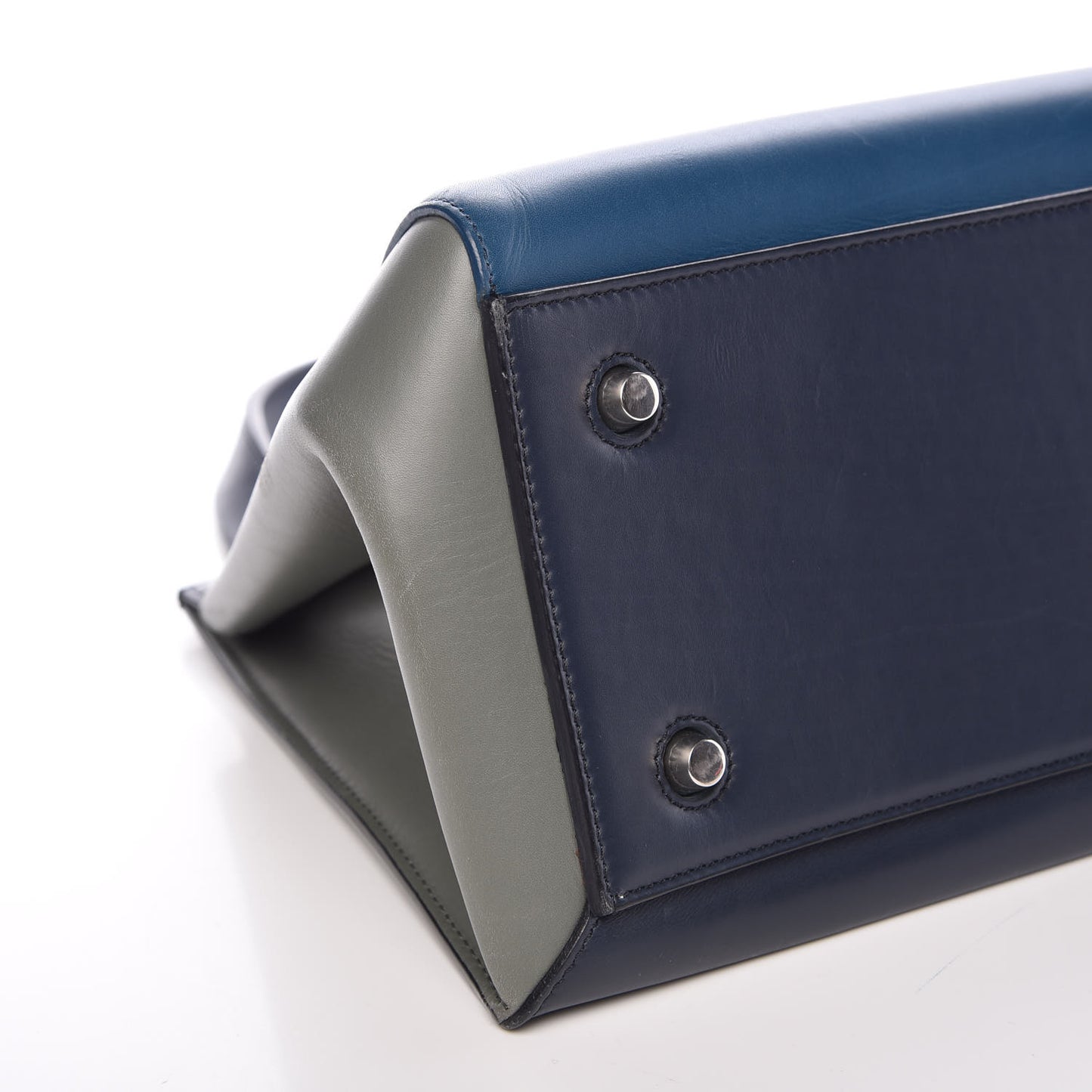 Smooth Calfskin Medium Tri-Color Edge Shoulder Bag
