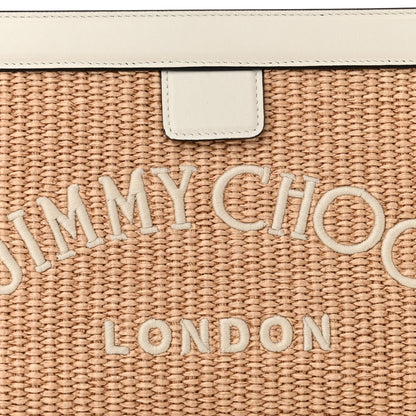 Jimmy Choo Raffia Avenue London Clutch Natural Latte 7 of 10