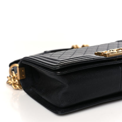 Chanel Caviar Quilted Medium Boy Flap Black 8 of 9