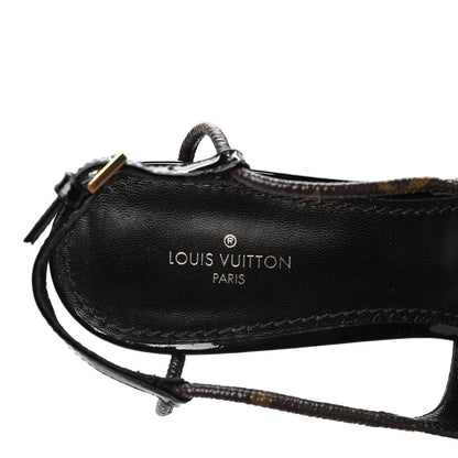 Louis Vuitton Monogram Cherie Slingback Pumps 37.5 8 of 9