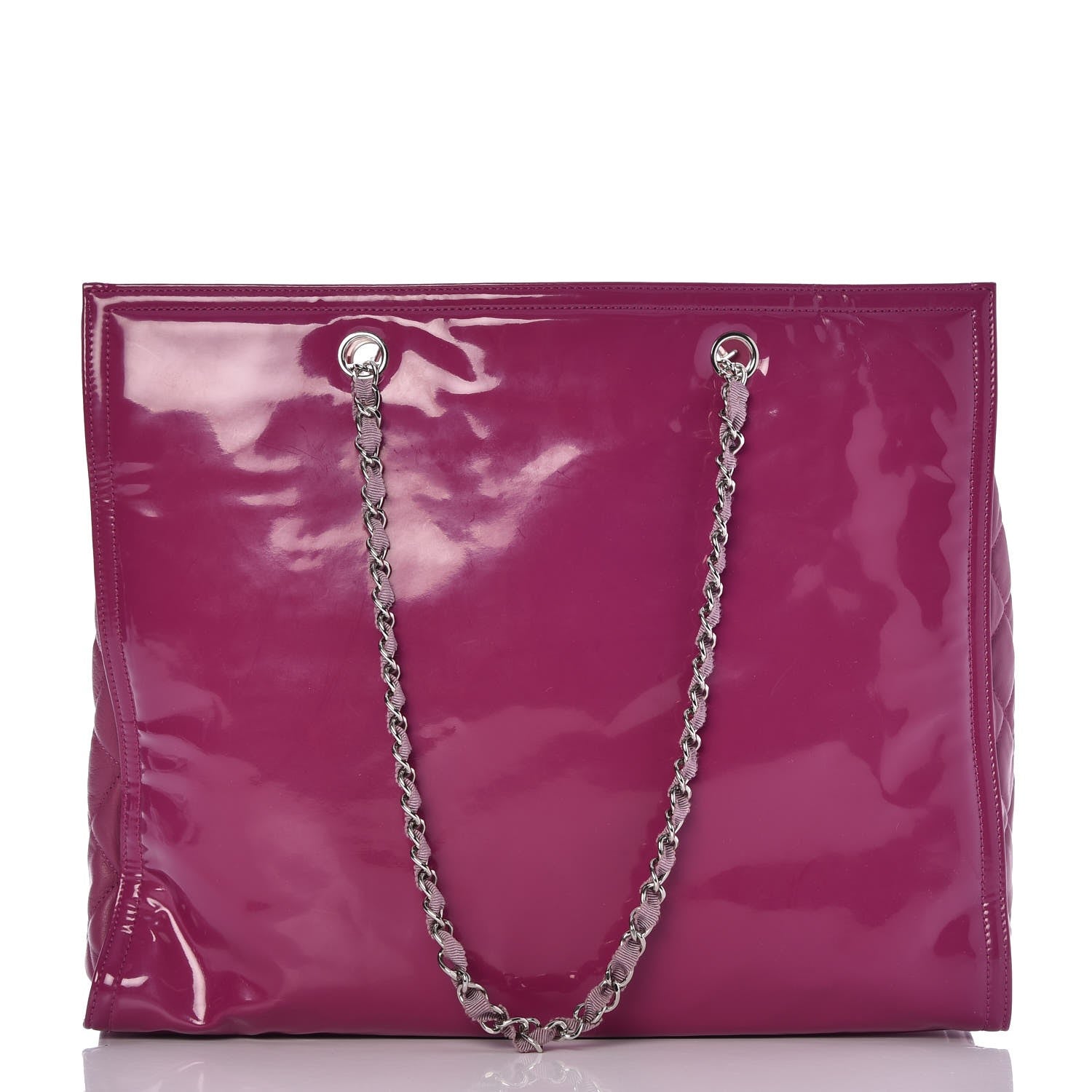 Chanel Vinyl Lipstick Tote Purple 5 of 8