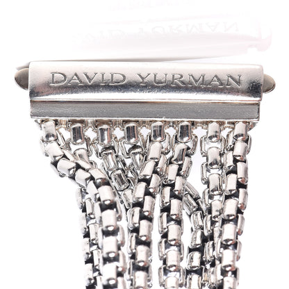 David Yurman Sterling Silver Eight-Row Box Chain Bracelet 5 of 5