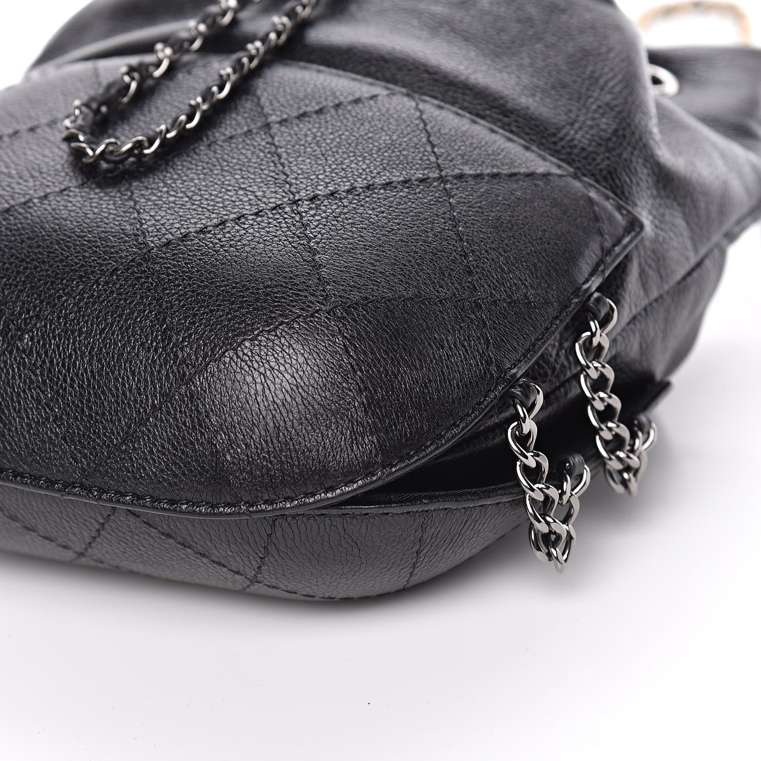 Chanel Calfskin Quilted Small Gabrielle Bucket Black 6 of 9