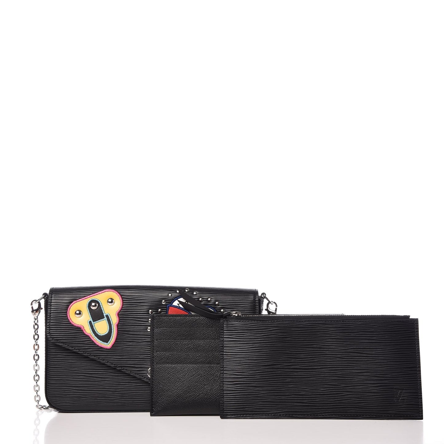 Epi LV Stories Pochette Felicie Black