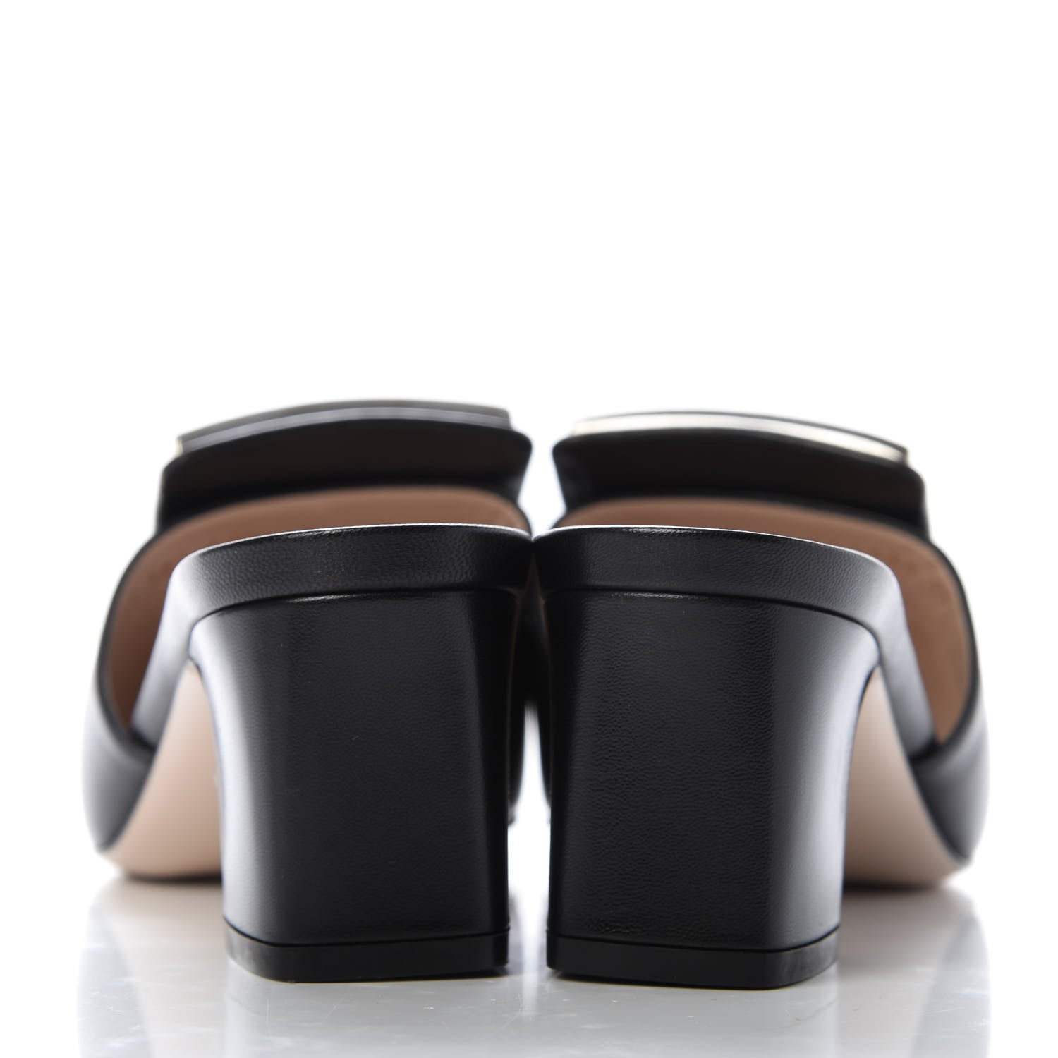 Gucci Malaga Kid Crystal Square G Madelyn Mules 38.5 Black 6 of 10