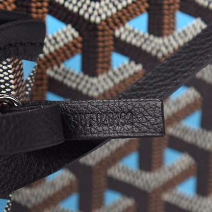 Goyard Goyardine Saint Louis Claire Voie GM Black Blue 8 of 11