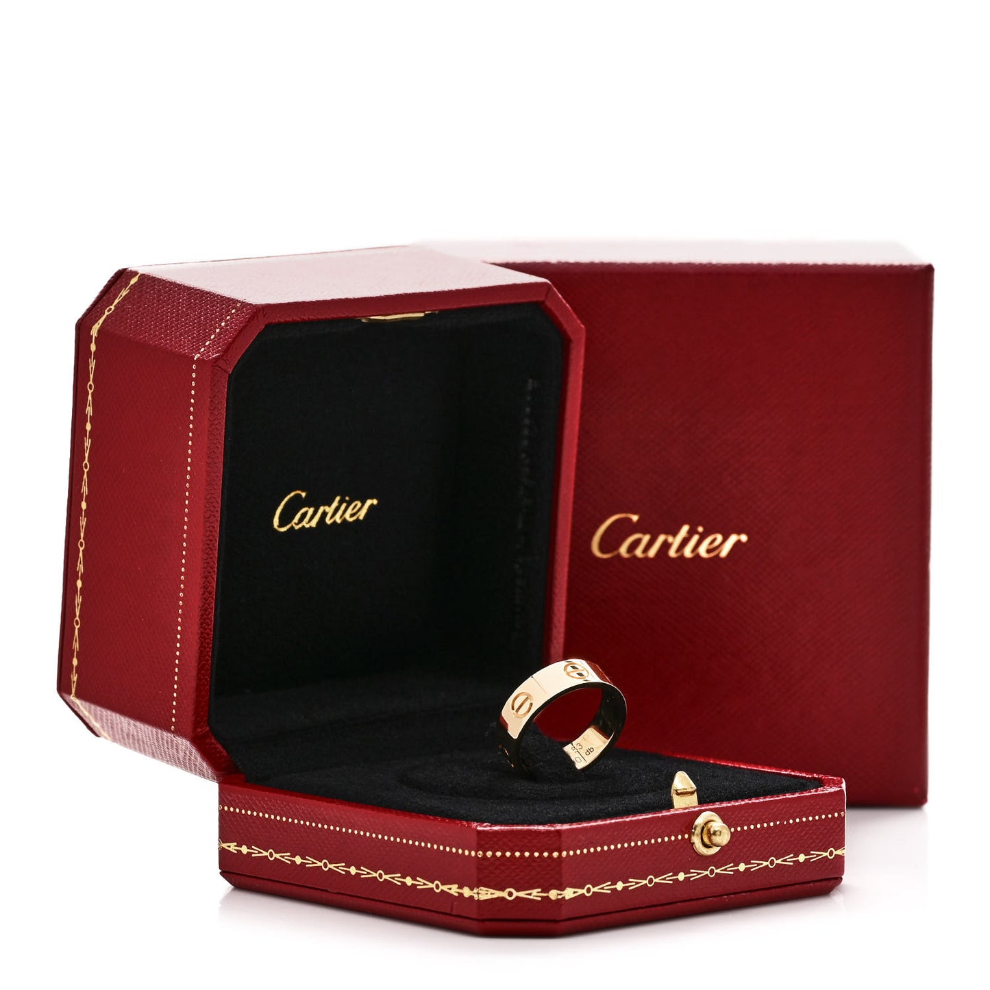 18K Yellow Gold 5.5mm LOVE Ring 53 6.5
