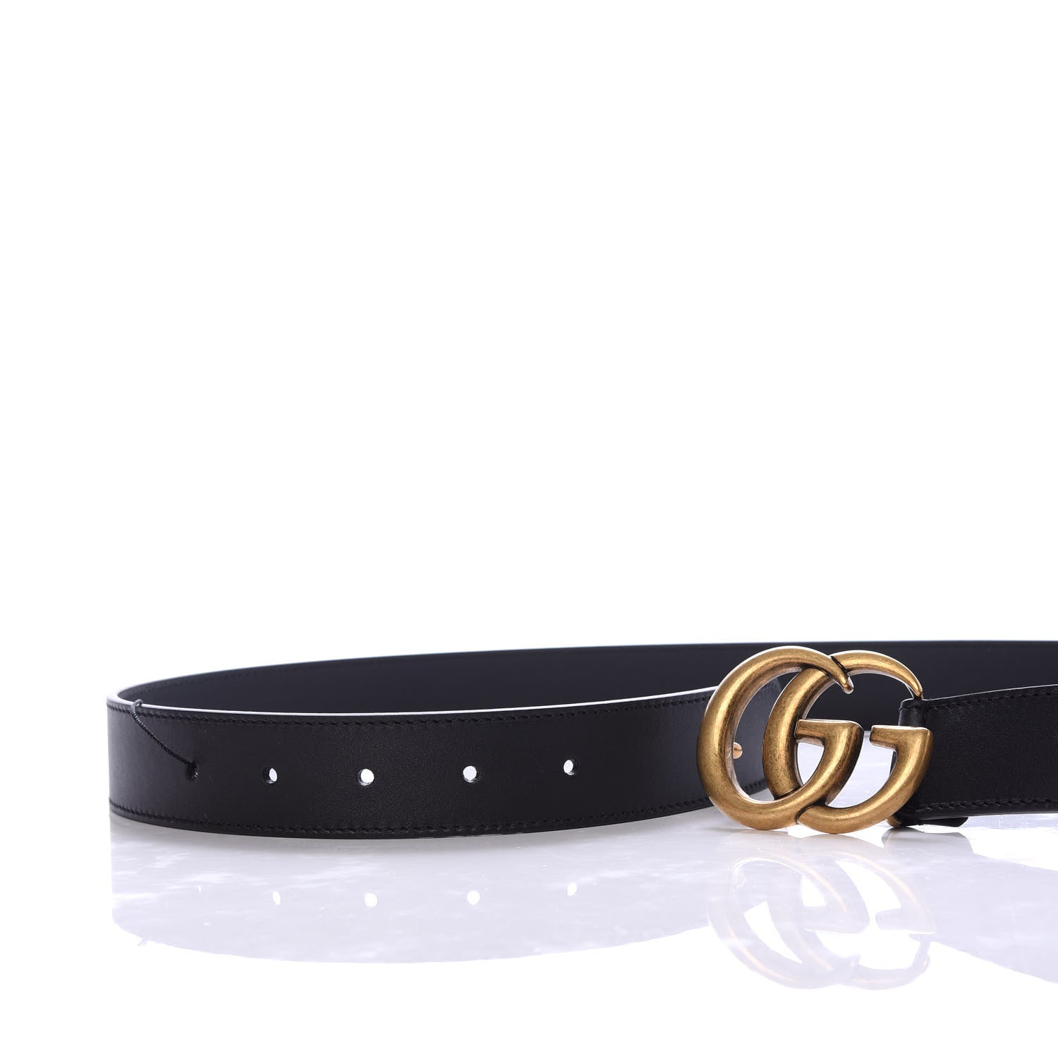Gucci Calfskin Double G 30mm Belt 90 36 Black 3 of 4