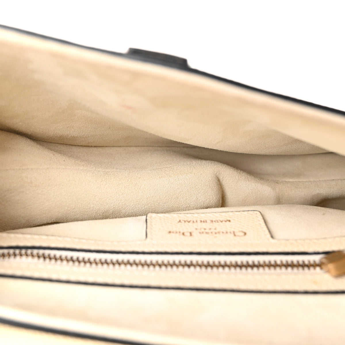Grained Calfskin Saddle Bag White