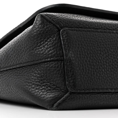 Burberry Signature Grain Medium Burleigh Crossbody Bag Black 9 of 12