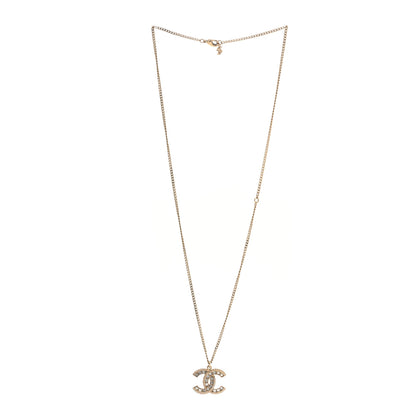 Chanel Baguette Crystal CC Necklace Gold 3 of 5