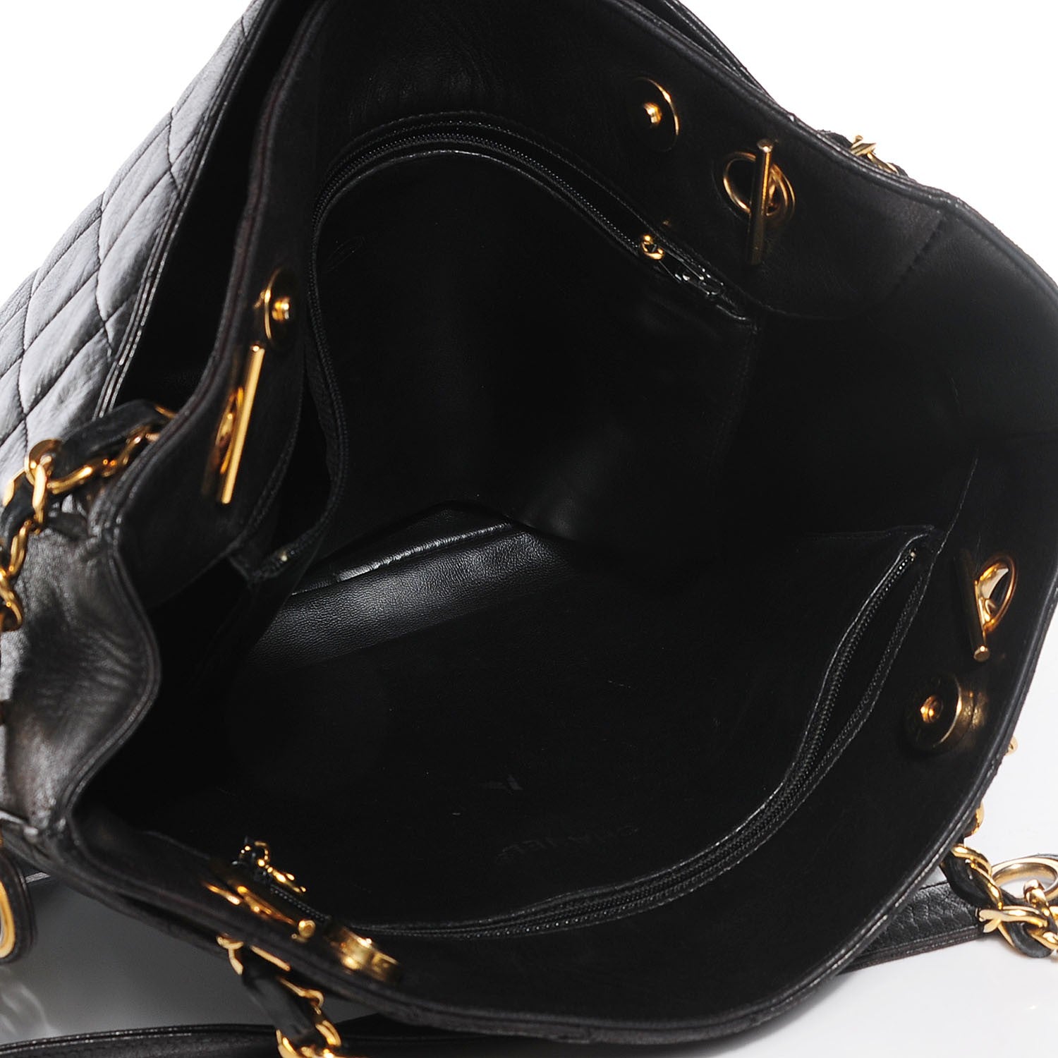 Chanel Lambskin Quilted Shoulder Bag Black 5 of 8
