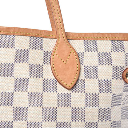 Louis Vuitton Damier Azur Neo Neverfull MM Rose Ballerine 12 of 16