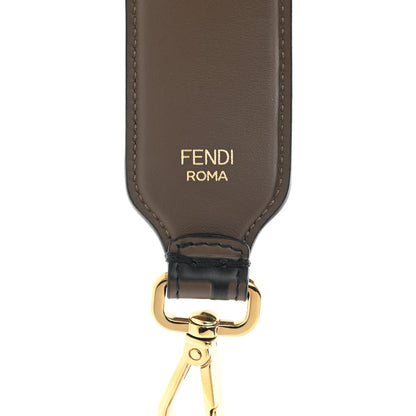 Fendi Vitello Century Bi-Color FF 1974 Embossed Strap You Maya Black 3 of 5