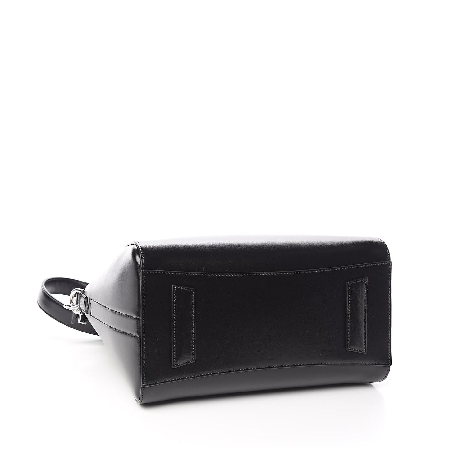 Shiny Lord Calfskin Small Antigona Black