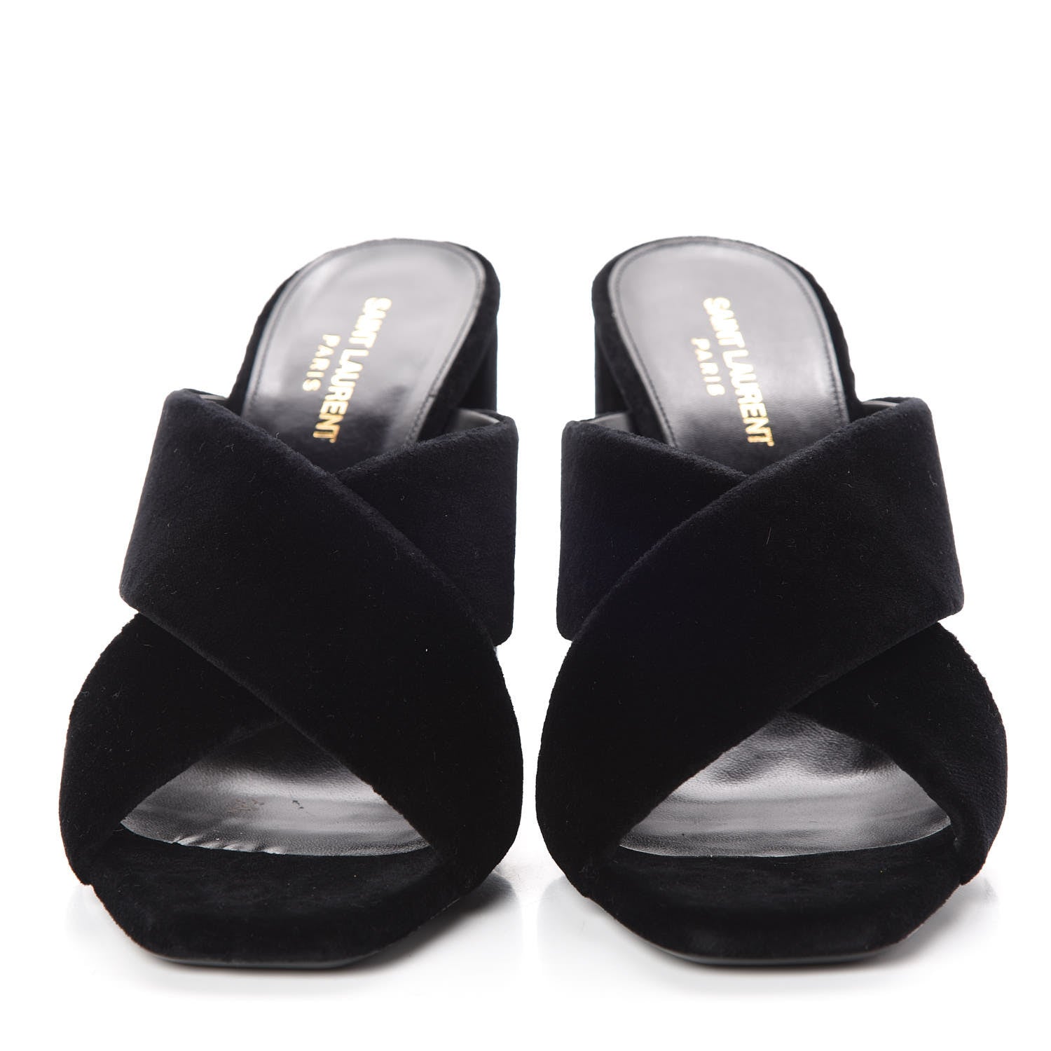 Saint Laurent Velvet LouLou 95 Mules 41 Black 2 of 8