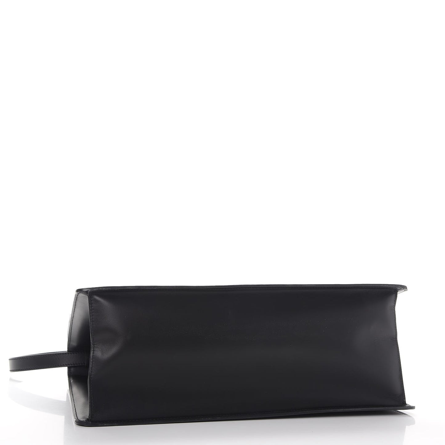 Calfskin Maxi Sylvie Top Handle Bag Black